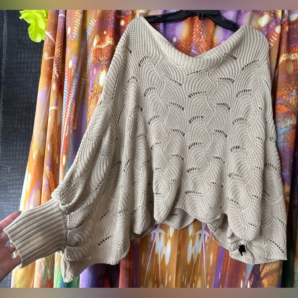 Beige ~ Knit ~ Dolman ~ Sweater ~ Women ~ XL ~ Perfect Condition